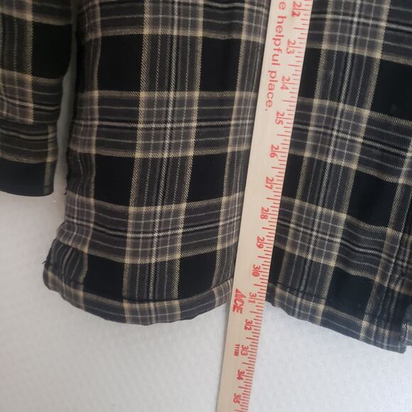 Vintage Arrow‎ Blue Jean Company Flannel Quilted Work Chore Shirt Shacket. Sz L - Picture 6 of 10